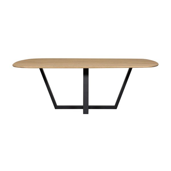Stół z blatem z drewna dębowego 100x220 cm Tablo – WOOOD