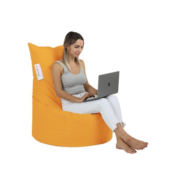 Pomarańczowy ogrodowy worek do siedzenia Balina – Floriane Garden-image-1