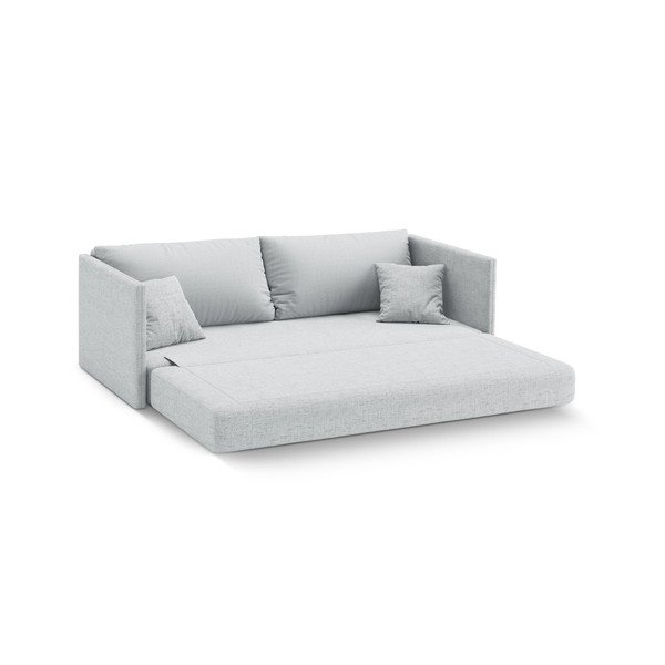 Jasnoszara rozkładana sofa z tkaniny szenilowej 209 cm Shannon – Cosmopolitan Design-image-2
