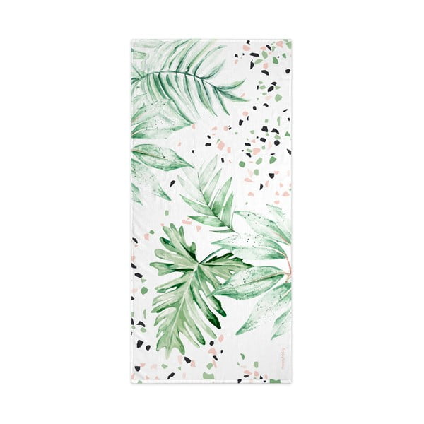 Biało-zielony ręcznik kąpielowy 70x150 cm Delicate – Happy Friday
