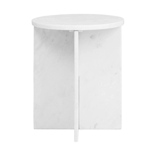 Marmurowy okrągły stolik ø 40 cm Savio – Premier Housewares-image-2