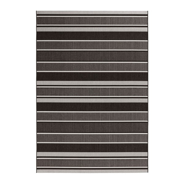 Czarny dywan odpowiedni na zewnątrz NORTHRUGS Strap, 160x230 cm