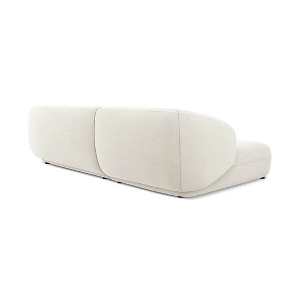 Biały aksamitny narożnik (lewostronny) Moana – Makamii-image-3