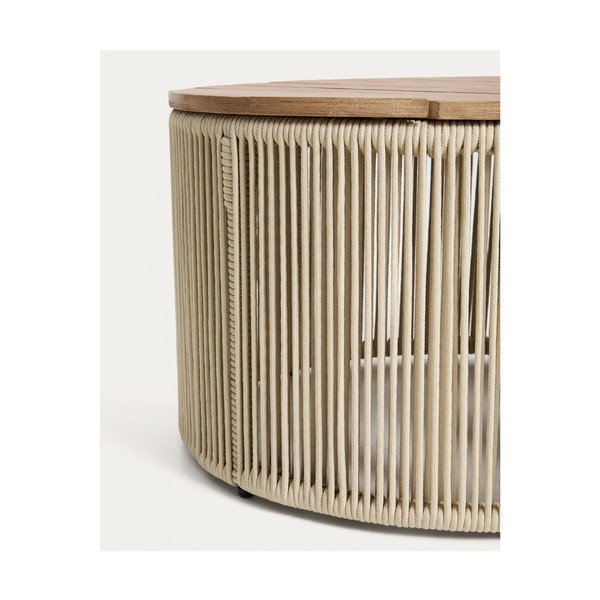 Okrągły stolik ogrodowy z blatem z drewna akacjowego ø 60 cm Dandara – Kave Home-image-3
