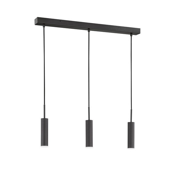 Czarna lampa wisząca LED ze ściemniaczem Stina – Fischer & Honsel