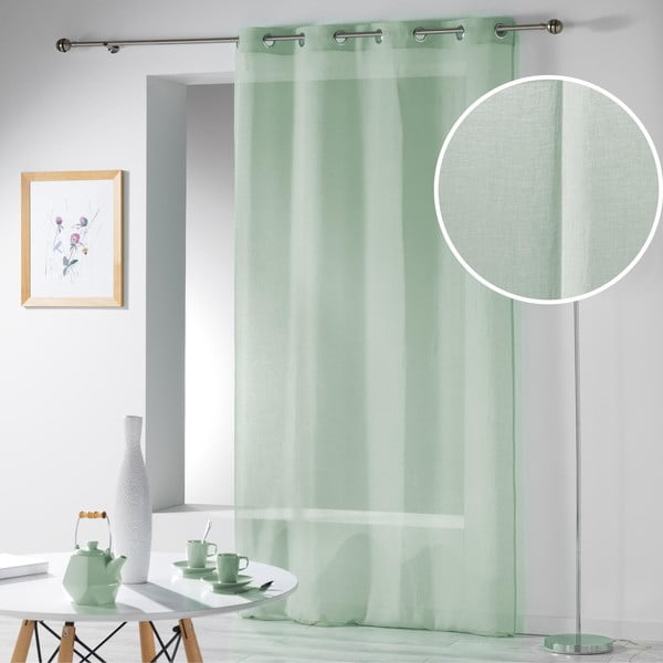 Jasnozielona firanka 140x280 cm Telma – douceur d'intérieur-image-3
