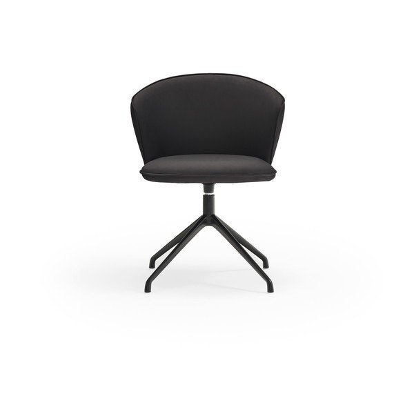 Czarne tapicerowane fotele jadalniane zestaw 2 szt. Add – Teulat-image-1