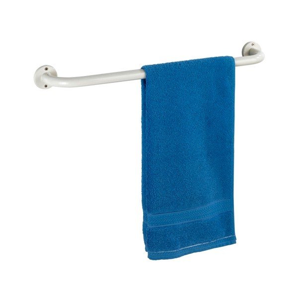 Biały uchwyt ścienny do łazienki Wenko Basic, 60 cm-image-3