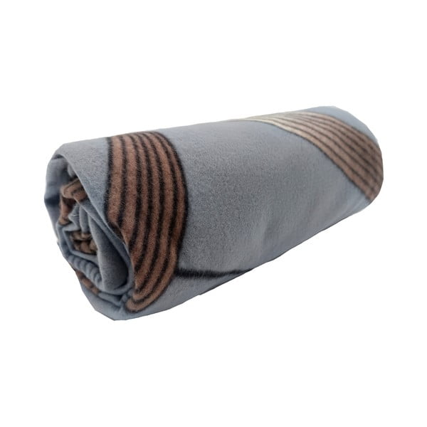 Szary polarowy koc 150x200 cm Gold Ribbon – JAHU collections