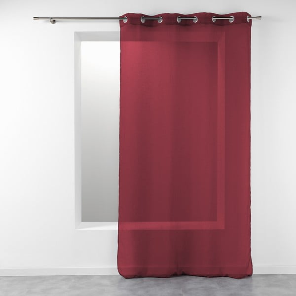 Bordowa firanka 140x240 cm Telma – douceur d'intérieur