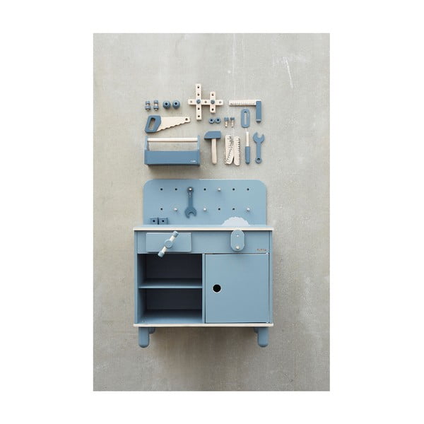 Niebieski mały warsztat do zabawy Flexa Play The Workbench-image-2