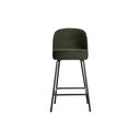 Ciemnozielony aksamitny hoker (wysokość siedziska 64 cm) Vogue – WOOOD