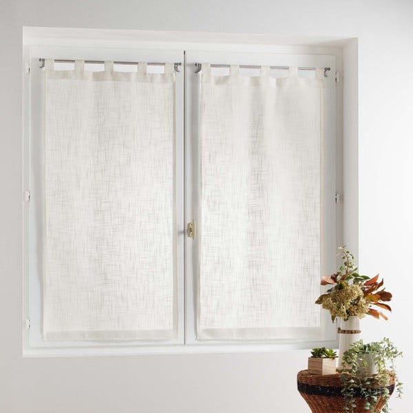 Kremowe firanki zestaw 2 szt. 60x90 cm Haltona – douceur d'intérieur-image-2