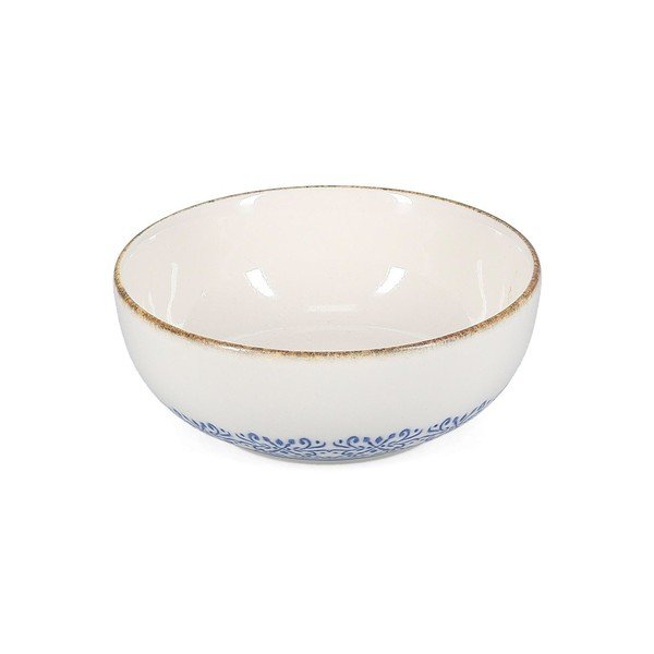 Biała/niebieska porcelanowa miska na zupę 710 ml Azul – BonBistro
