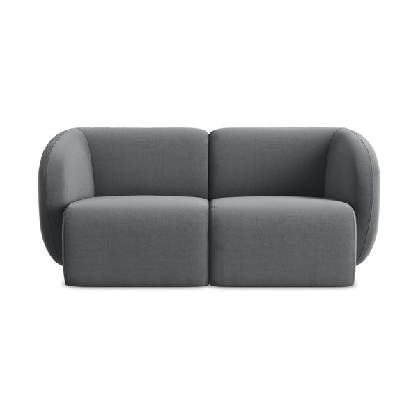 Szara aksamitna sofa 174 cm Lani – Makamii