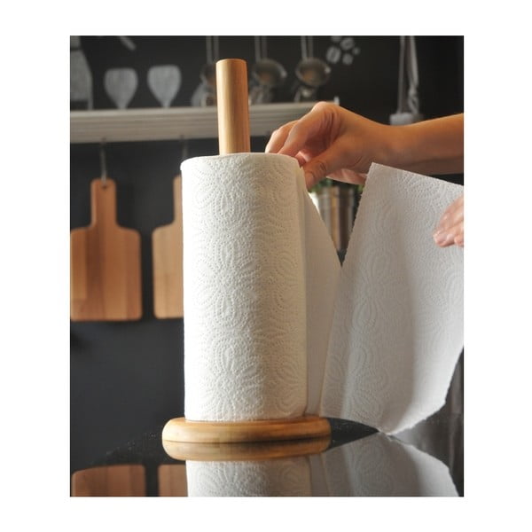 Stojak z bambusu na ręczniki papierowe Bambum Laisy