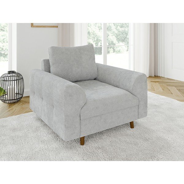 Jasnoszary fotel Ariella – Ropez-image-1