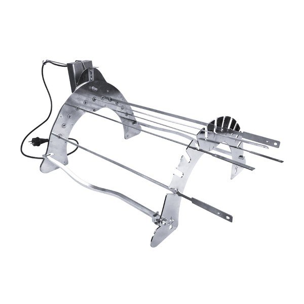 Stojak do grillowania ze stali chromowanej Rotisserie Set – Remundi