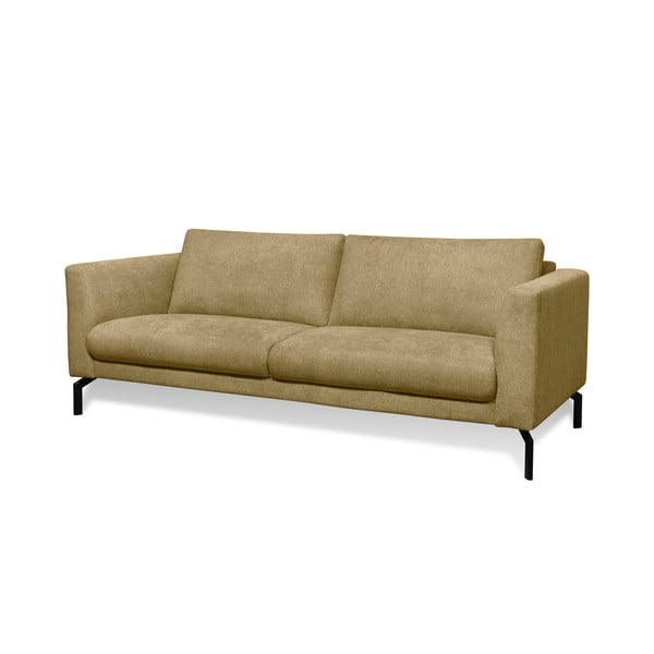 Musztardowa sofa 216 cm Gomero – Scandic-image-1