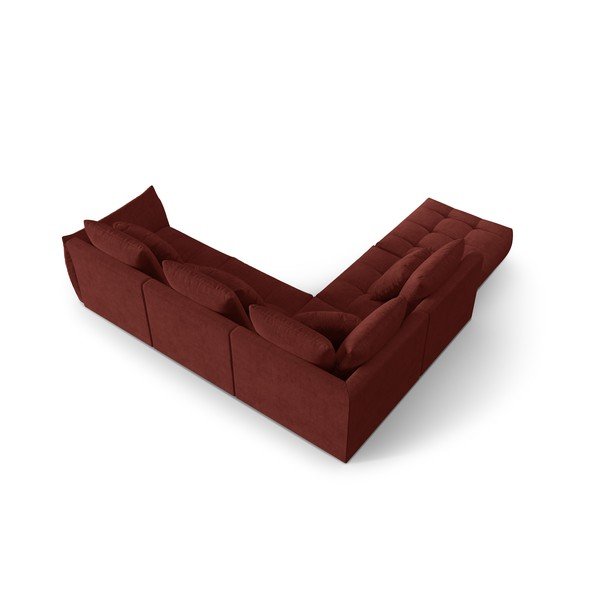 Czerwony narożnik (lewostronny/w kształcie litery L) Bloom – Micadoni Home-image-3