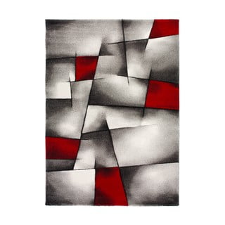 Czerwono-szary Dywan Universal Malmo, 160x230 cm