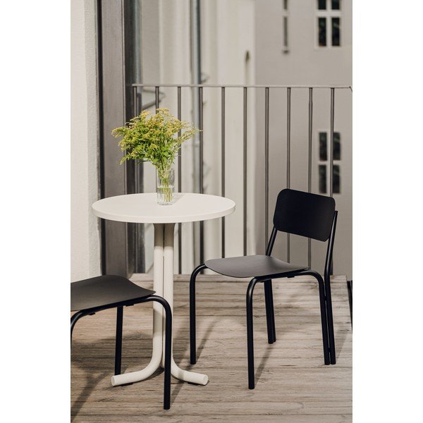 Czarne metalowe krzesło ogrodowe Kei – noo.ma-image-1