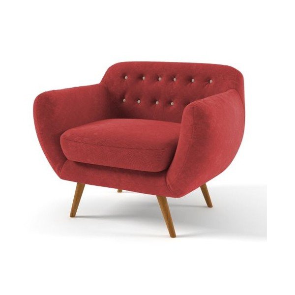 Czerwony
  fotel z beżowymi guzikami Wintech Indigo