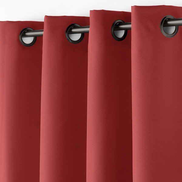Czerwona zasłona 140x180 cm Essentiel – douceur d'intérieur-image-2