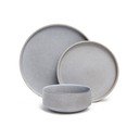 18-częściowy zestaw szarych naczyń z kamionki Bonami Selection Malia