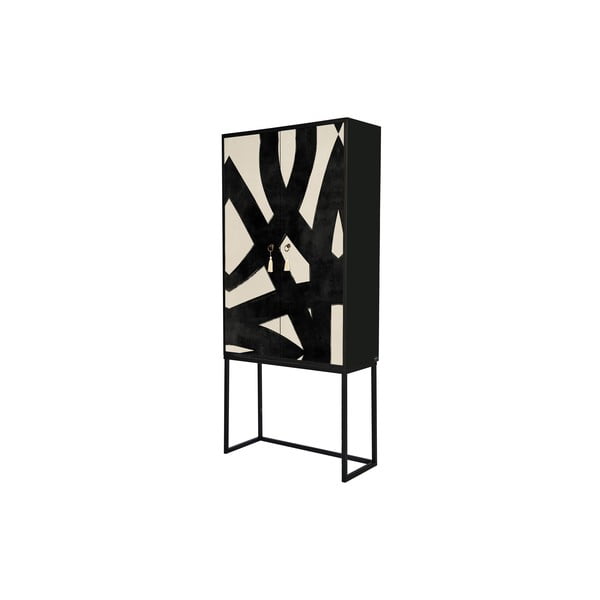 Czarno-beżowa szafka 75x164,5 cm Alva – Really Nice Things-image-2