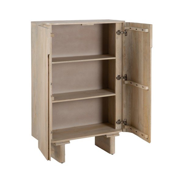 Szafka z litego drewna mango 90x138 cm Batel – Ixia-image-2