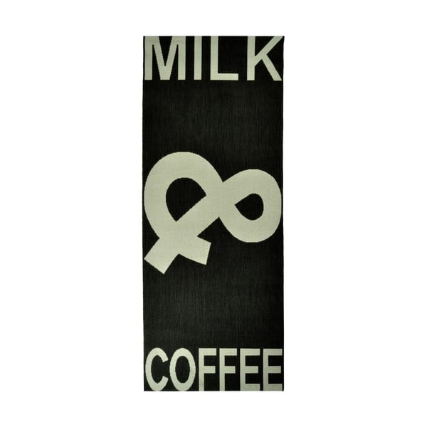 Dywan kuchenny Milk&Coffee 80x200 cm, czarny