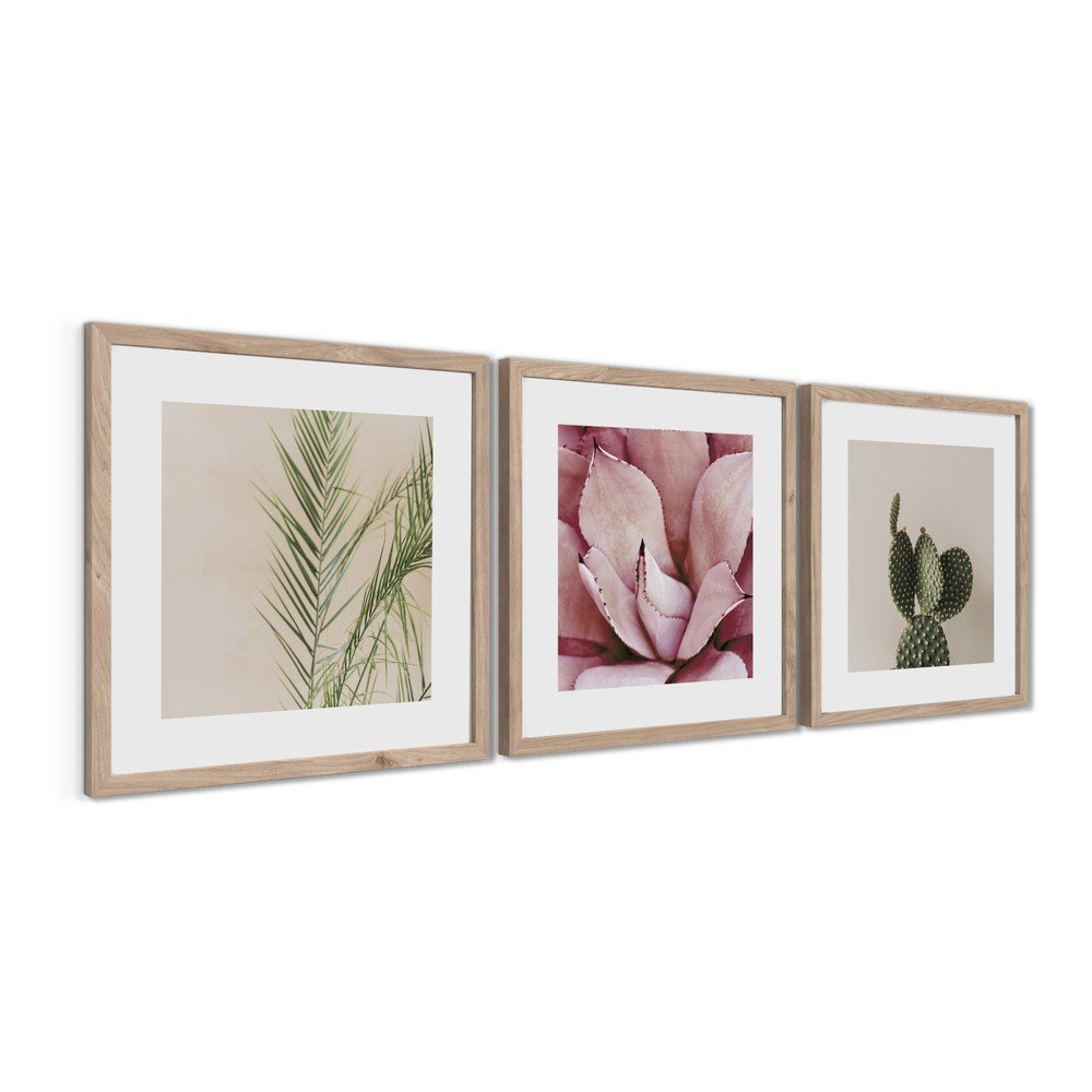 Obrazy zestaw 3 szt. drukowane z ramą w zestawie 30x30 cm Fresh – Styler (zdjęcie 5)