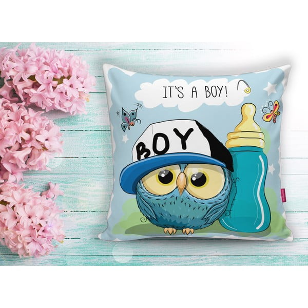 Dziecięca poszewka na poduszkę 43x43 cm Boy Owl – Mila Home-image-2