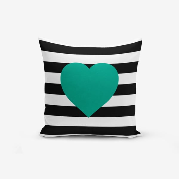 Poszewka na poduszkę z domieszką bawełny Minimalist Cushion Covers Striped Green, 45x45 cm