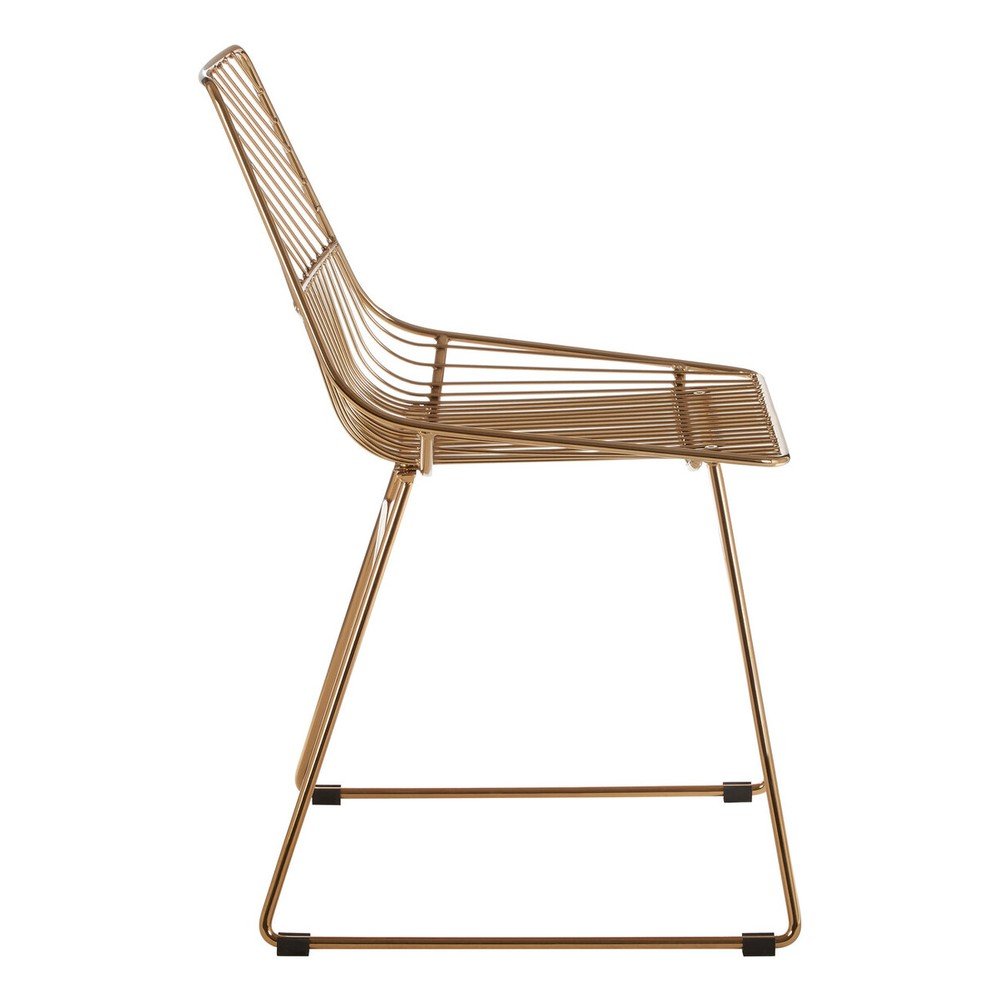 Metalowe krzesło w kolorze złota District – Premier Housewares (zdjęcie 6)