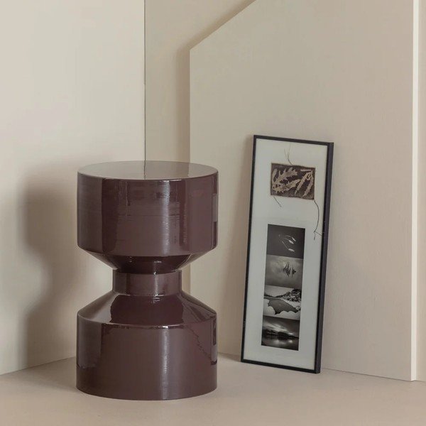 Metalowy okrągły stolik ø 30 cm Hidde – WOOOD-image-1