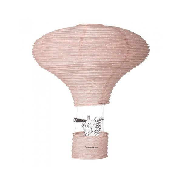 Różowy papierowy lampion Bloomingville Lantern