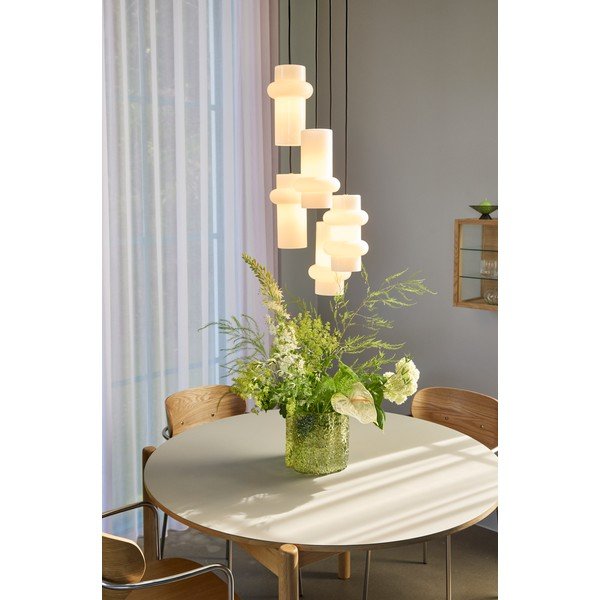 Biała szklana lampa wisząca ø 15 cm Pilule – Hübsch-image-1