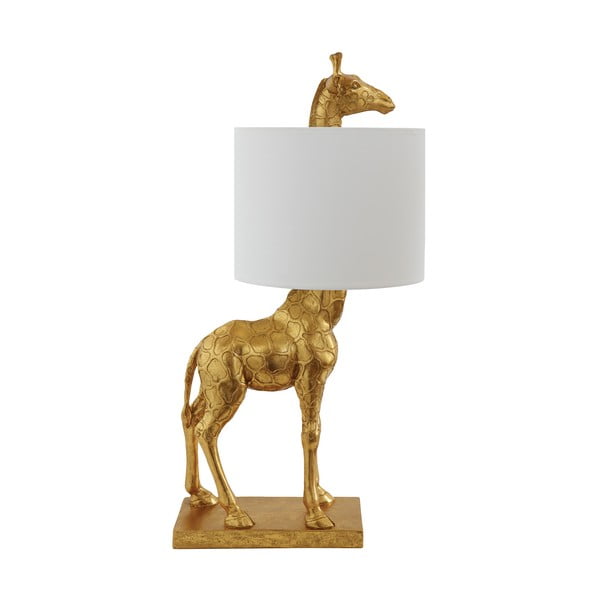 Lampa stołowa w kolorze złota z tekstylnym kloszem (wysokość 70 cm) Silas – Bloomingville