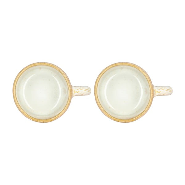 Kremowe kamionkowe kubki zestaw 2 szt. na espresso 80 ml Styles – Villa Collection-image-3