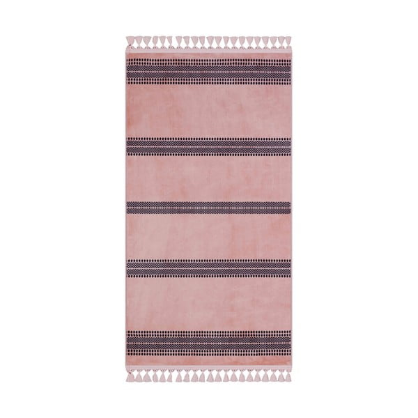 Różowy dywan odpowiedni do prania 200x100 cm − Vitaus