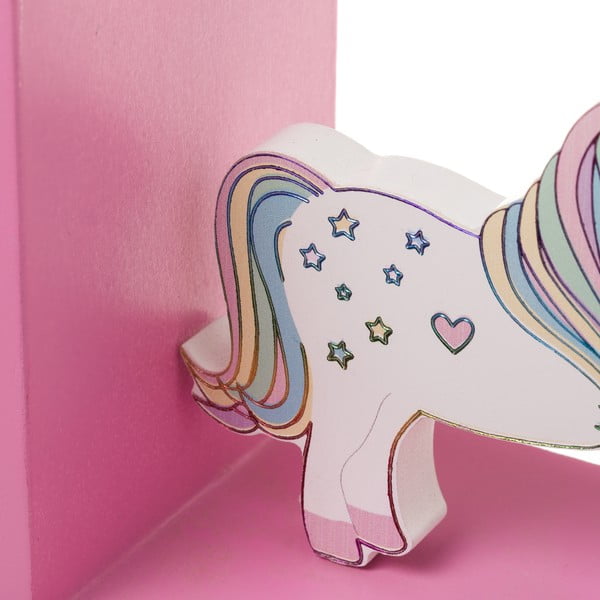 Zestaw 4 podpórek do książek w kształcie jednorożca Unimasa-image-1