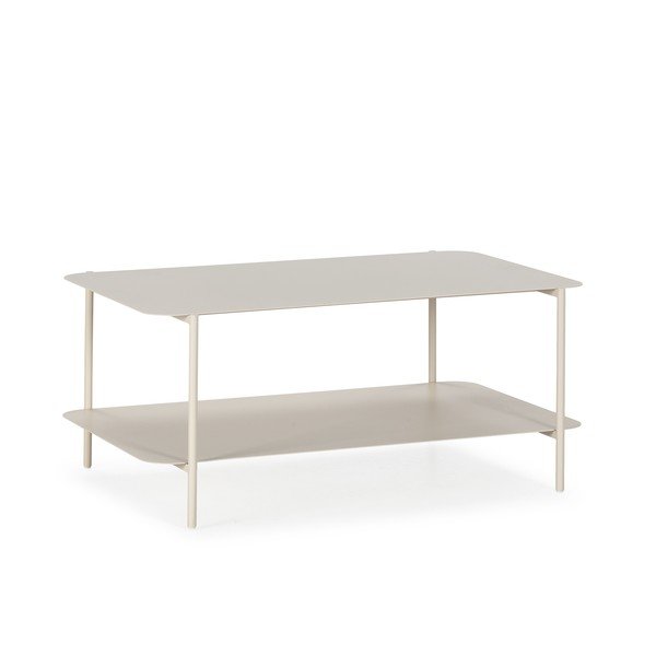 Kremowy metalowy stolik 58x90 cm Beatrix – MOME