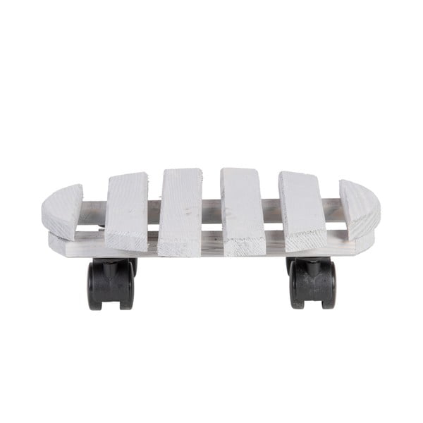 Drewniany kwietnik na kółkach ø 29 cm (wysokość 8 cm) Indoor & Outdoor – Esschert Design-image-2