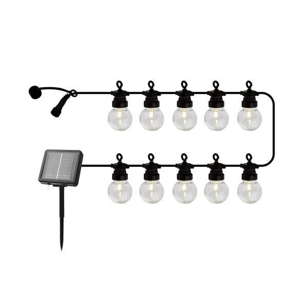 Girlanda świetlna liczba żarówek 10 szt. solarna długość 300 cm Lucas Clear – Sirius