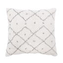 Biało-szara bawełniana poduszka dekoracyjna Tiseco Home Studio Dots, 45x45 cm