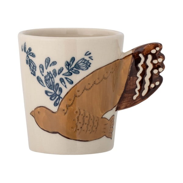 Kremowy kamionkowy kubek 260 ml Hezha – Bloomingville