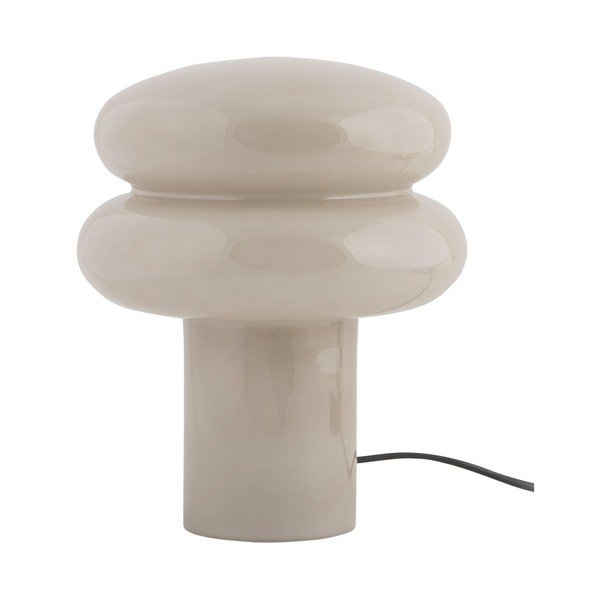 Beżowa szklana lampa stołowa (wysokość 24 cm) Incesante – Leitmotiv