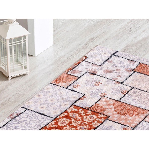 Dywan Printed Patchwork Coffee, 80x120 cm-image-1